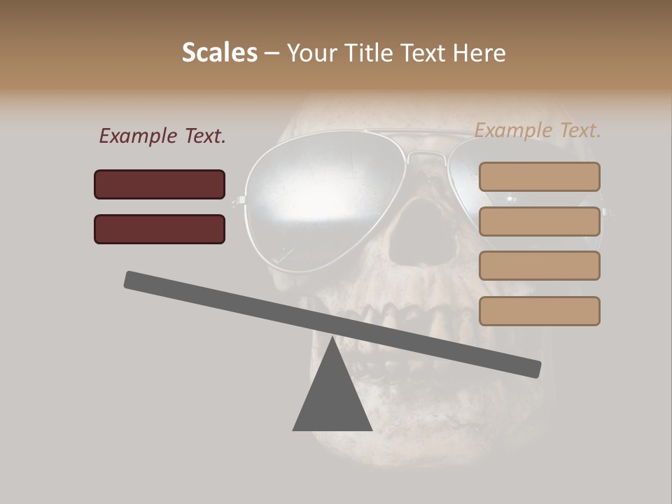 Bone Scary Face PowerPoint Template