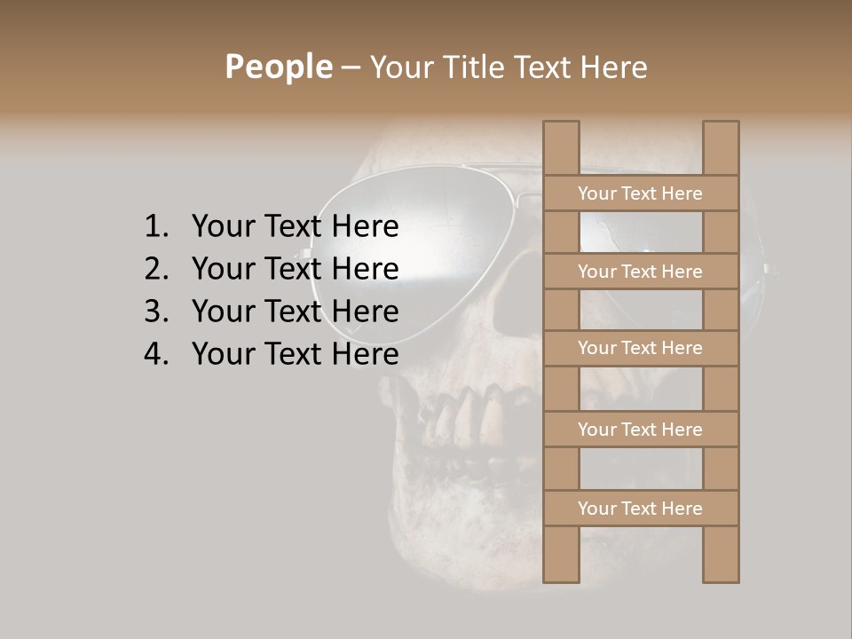 Bone Scary Face PowerPoint Template