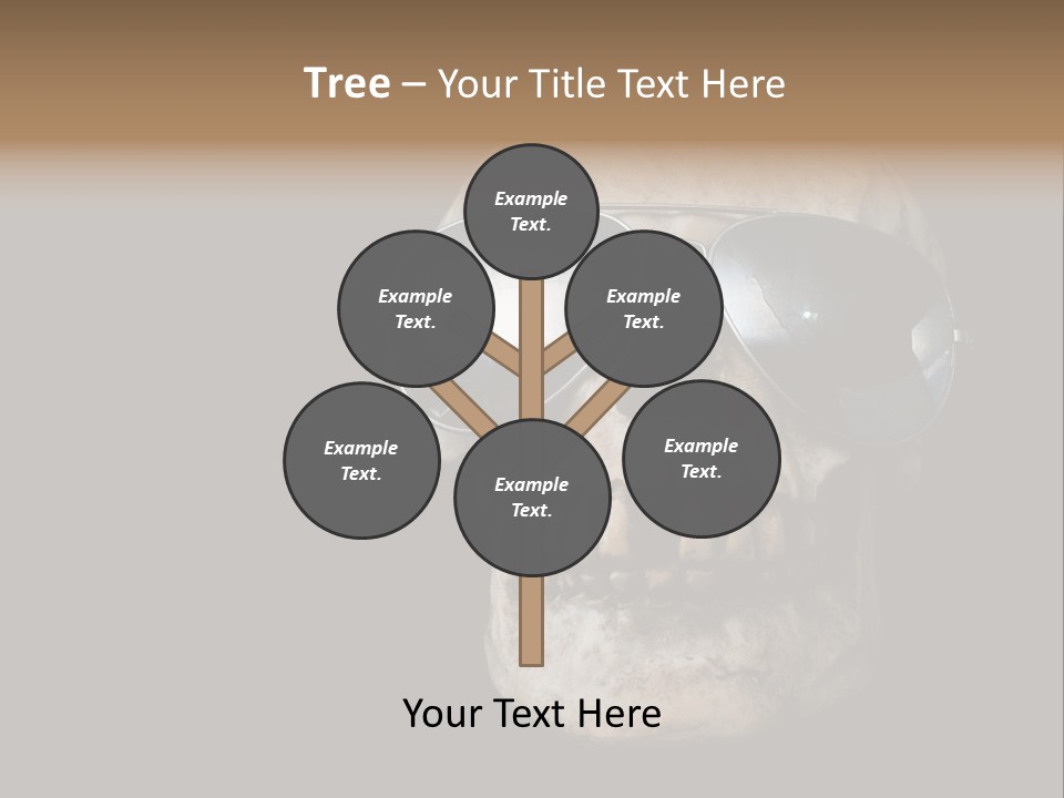 Bone Scary Face PowerPoint Template