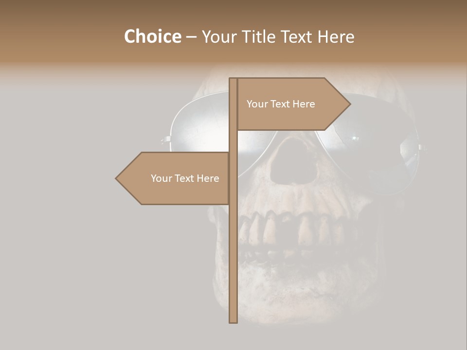 Bone Scary Face PowerPoint Template