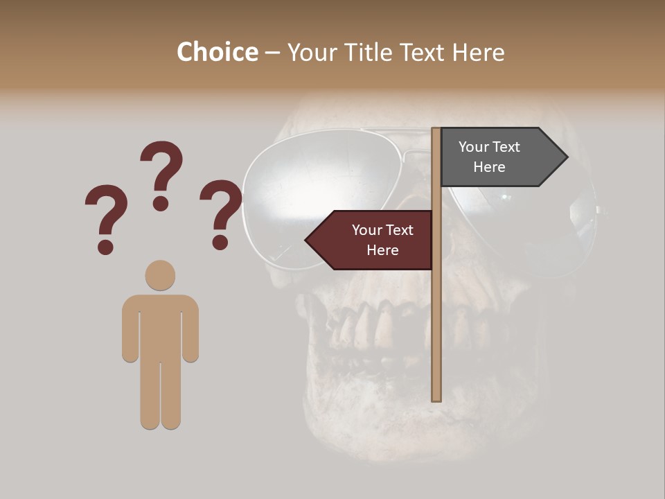 Bone Scary Face PowerPoint Template