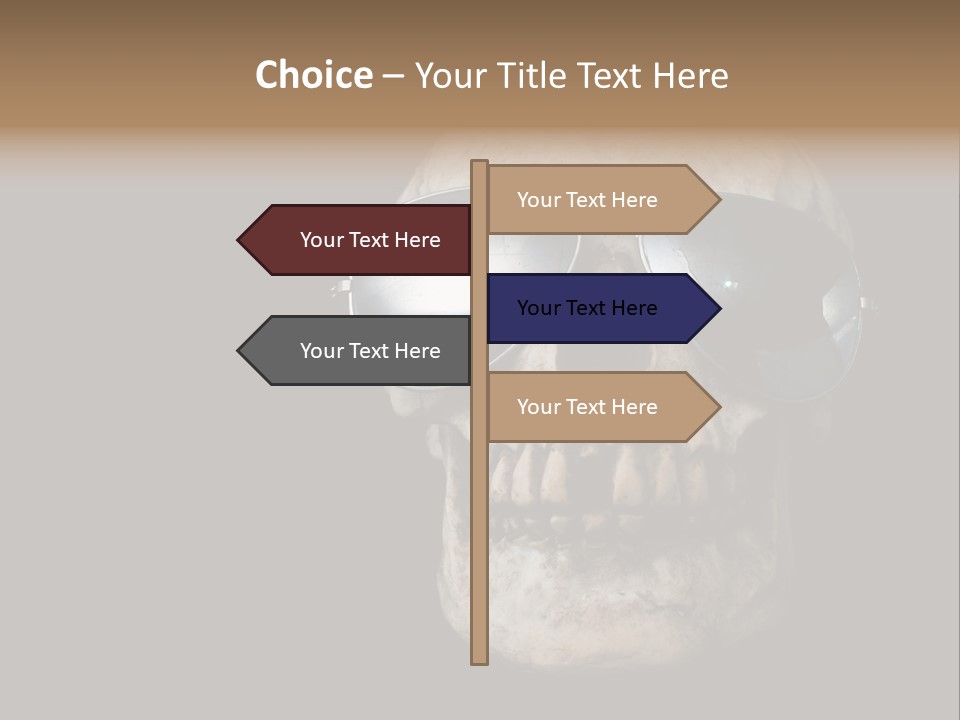 Bone Scary Face PowerPoint Template
