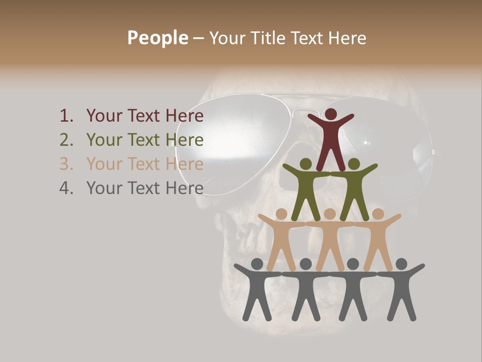 Bone Scary Face PowerPoint Template