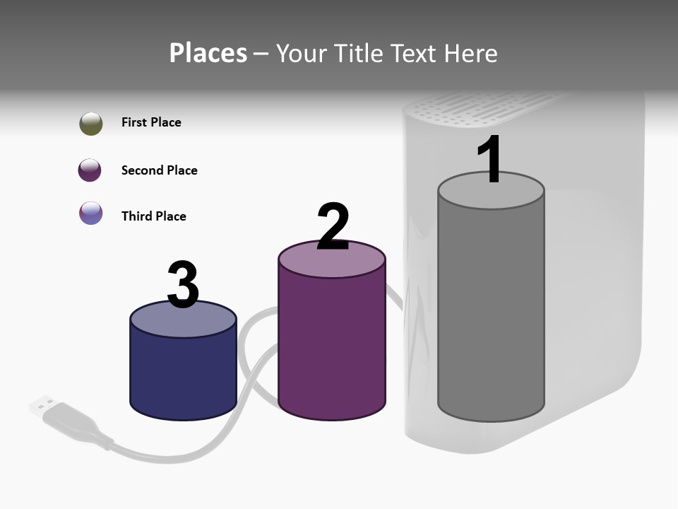 Megabytes Save Data PowerPoint Template