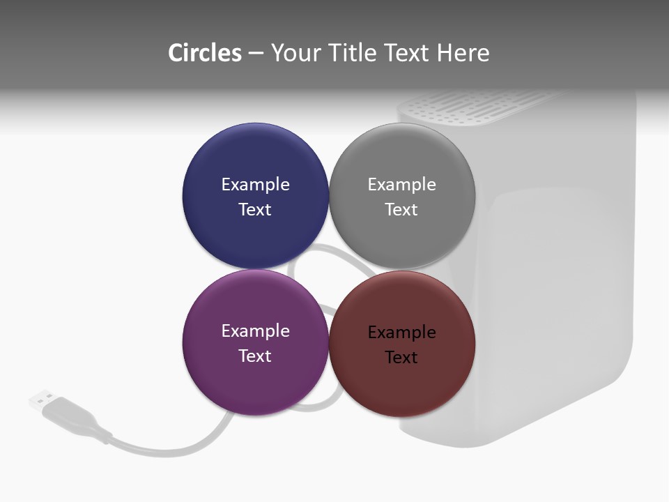 Megabytes Save Data PowerPoint Template