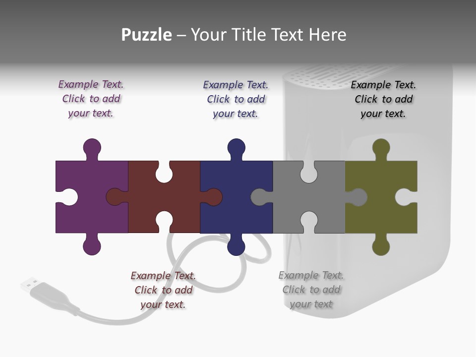 Megabytes Save Data PowerPoint Template