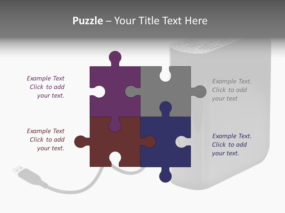 Megabytes Save Data PowerPoint Template