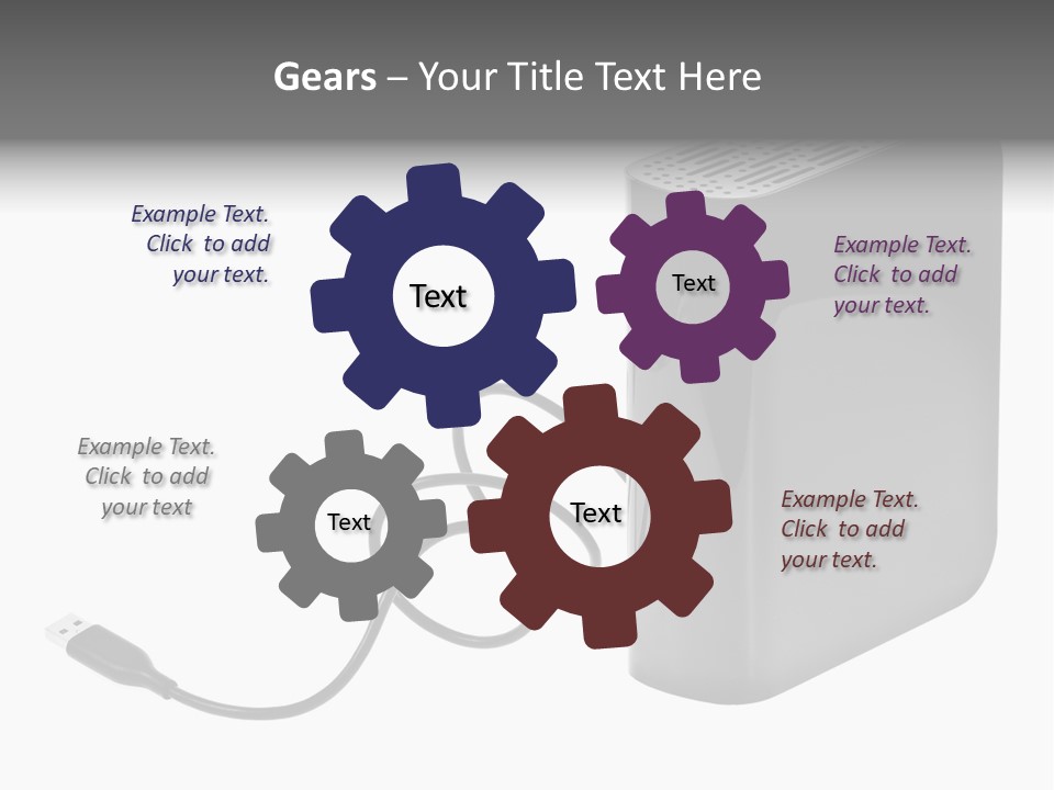 Megabytes Save Data PowerPoint Template