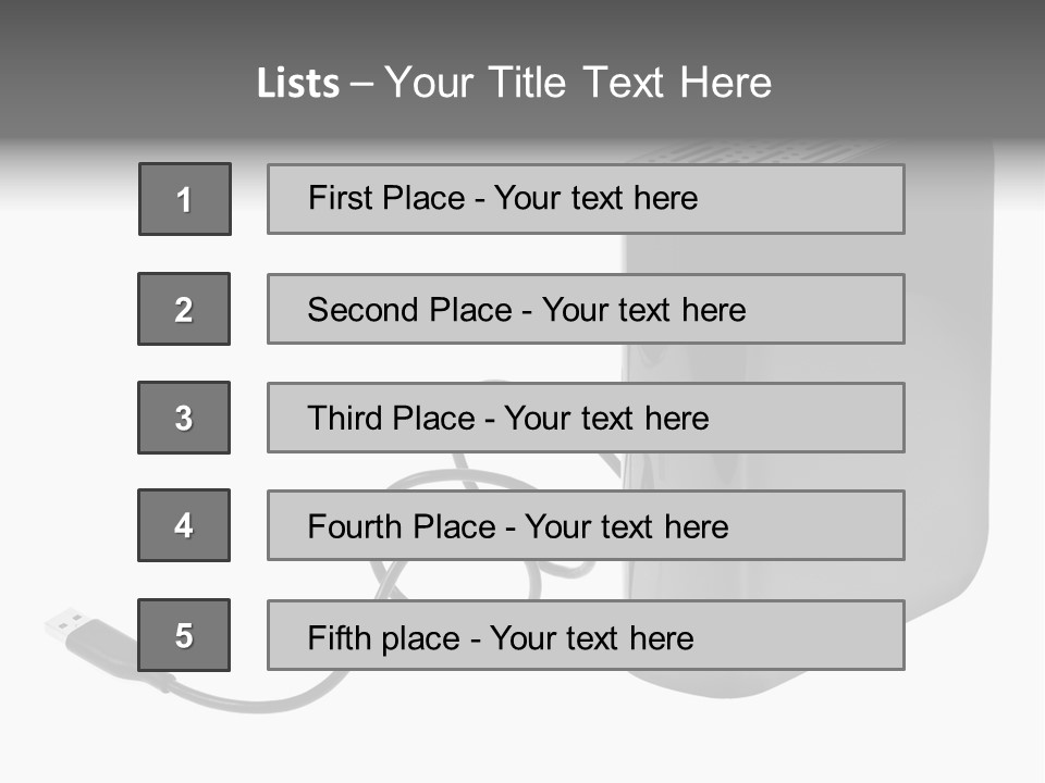 Megabytes Save Data PowerPoint Template