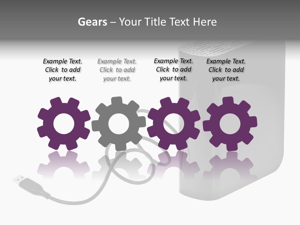 Megabytes Save Data PowerPoint Template