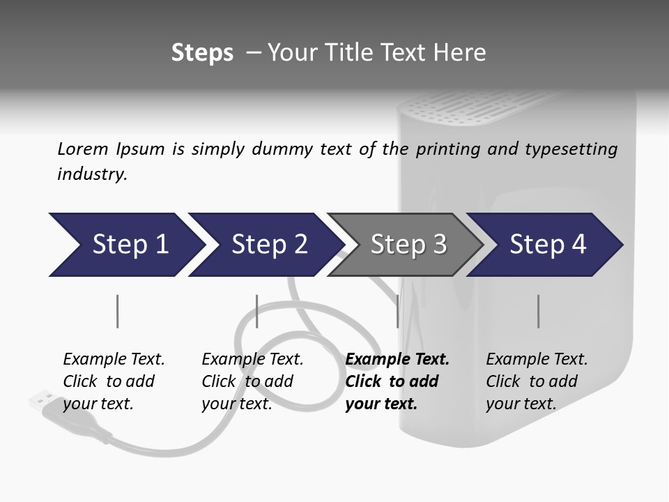 Megabytes Save Data PowerPoint Template