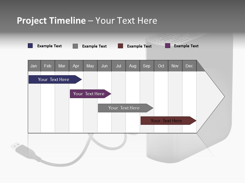 Megabytes Save Data PowerPoint Template