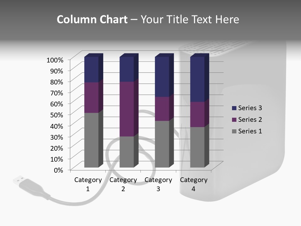 Megabytes Save Data PowerPoint Template