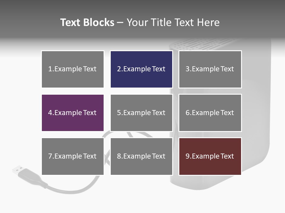 Megabytes Save Data PowerPoint Template