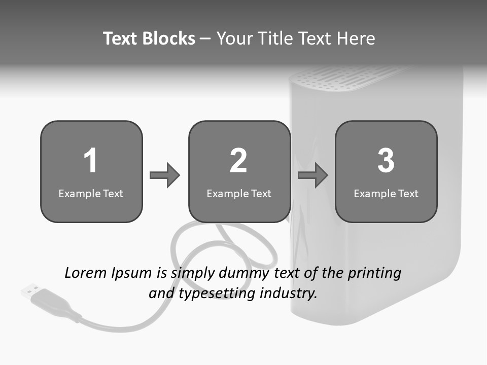 Megabytes Save Data PowerPoint Template