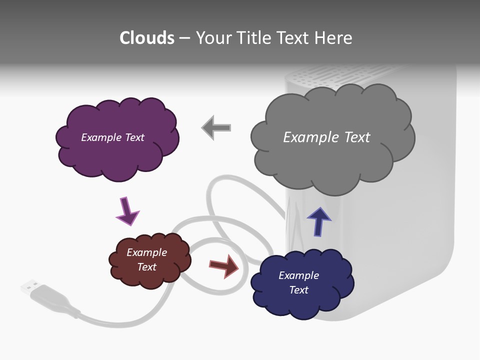 Megabytes Save Data PowerPoint Template