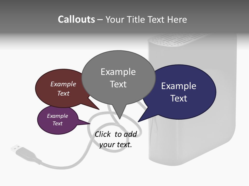 Megabytes Save Data PowerPoint Template