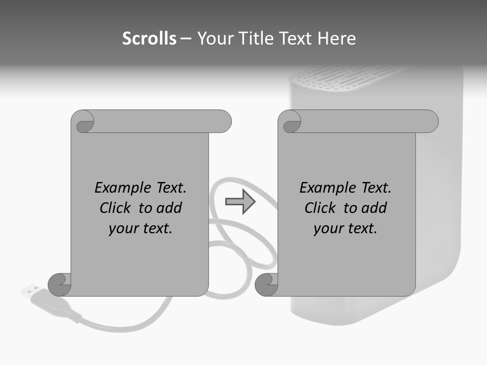 Megabytes Save Data PowerPoint Template