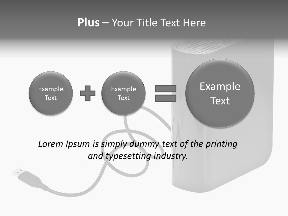 Megabytes Save Data PowerPoint Template