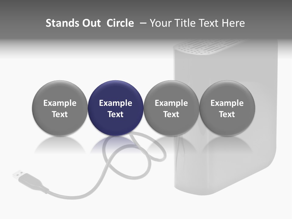 Megabytes Save Data PowerPoint Template