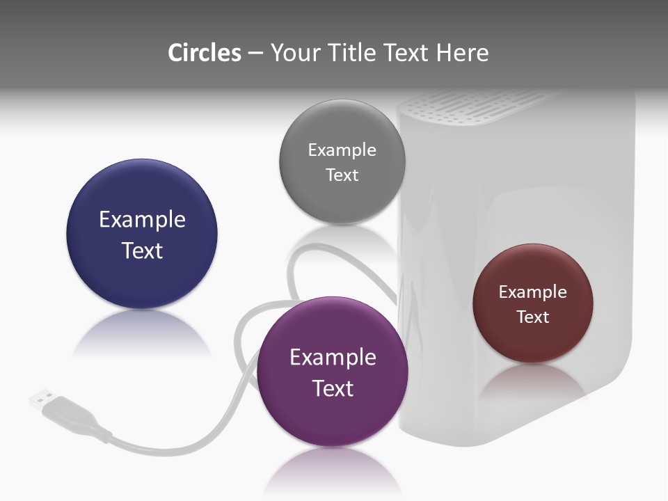 Megabytes Save Data PowerPoint Template