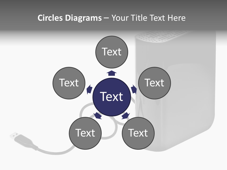 Megabytes Save Data PowerPoint Template