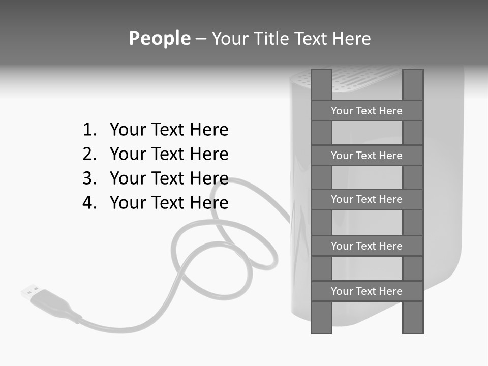 Megabytes Save Data PowerPoint Template