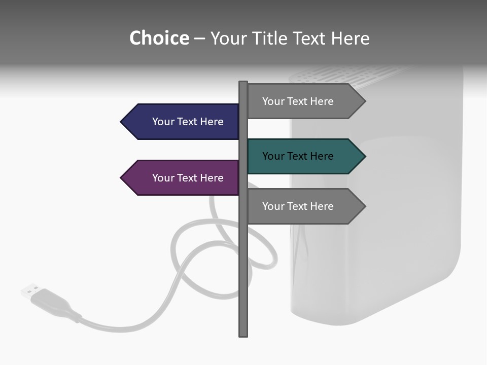 Megabytes Save Data PowerPoint Template