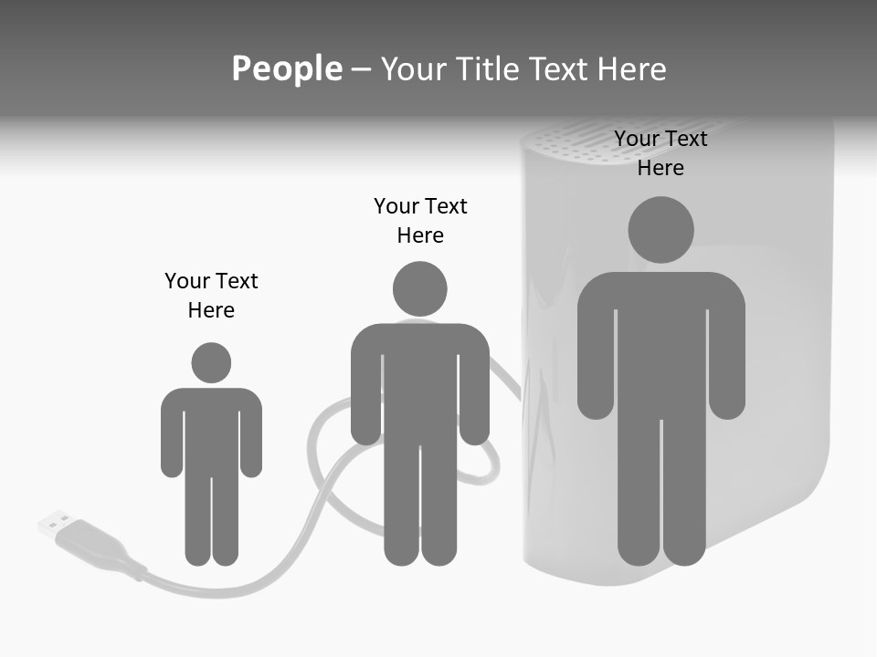 Megabytes Save Data PowerPoint Template