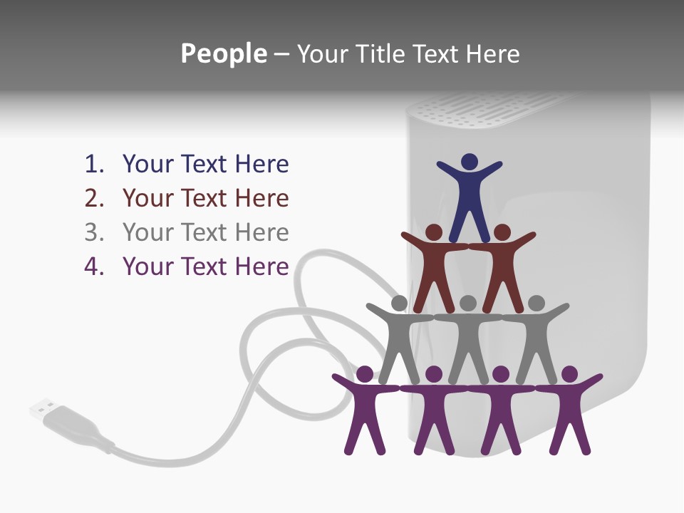 Megabytes Save Data PowerPoint Template