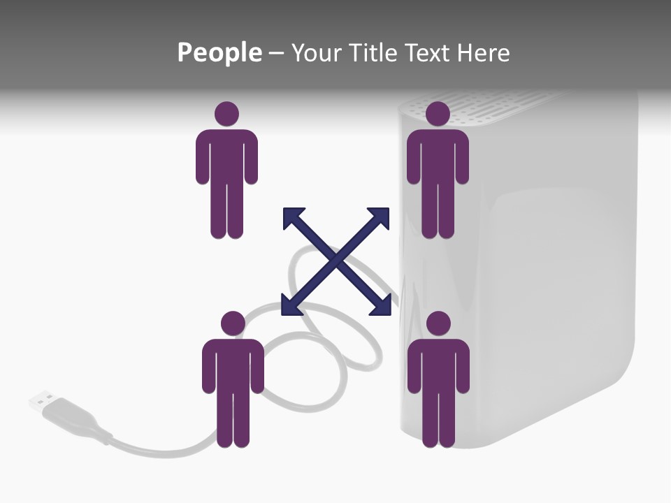 Megabytes Save Data PowerPoint Template