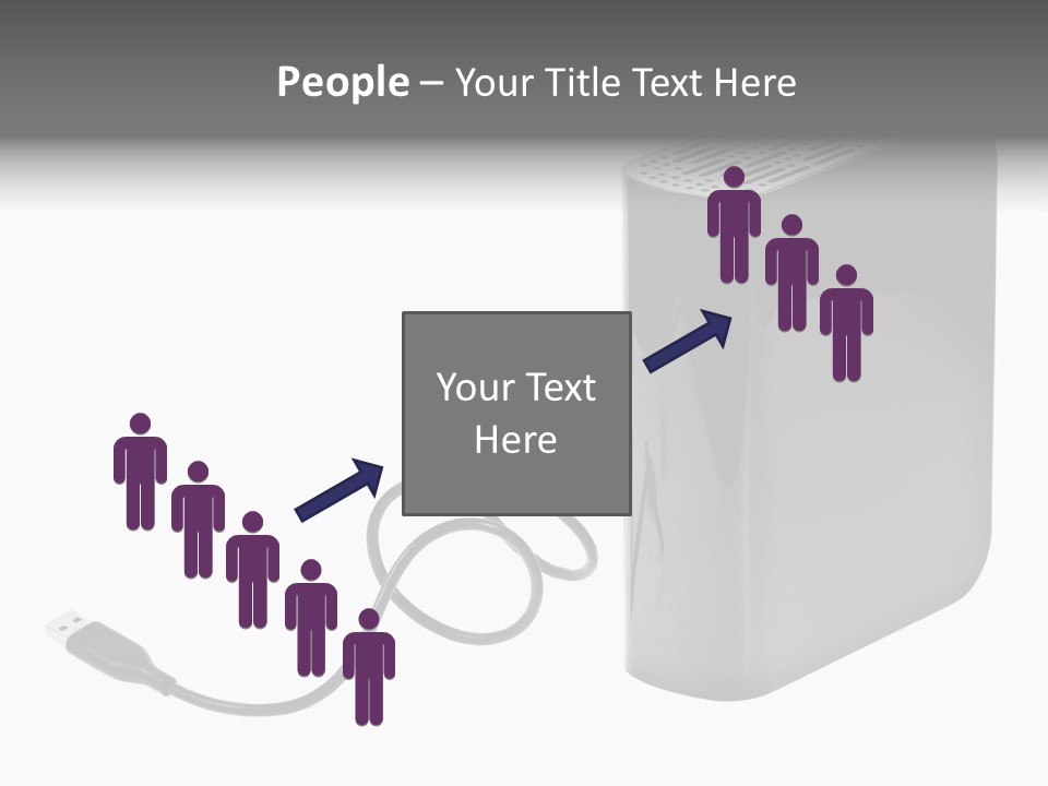 Megabytes Save Data PowerPoint Template