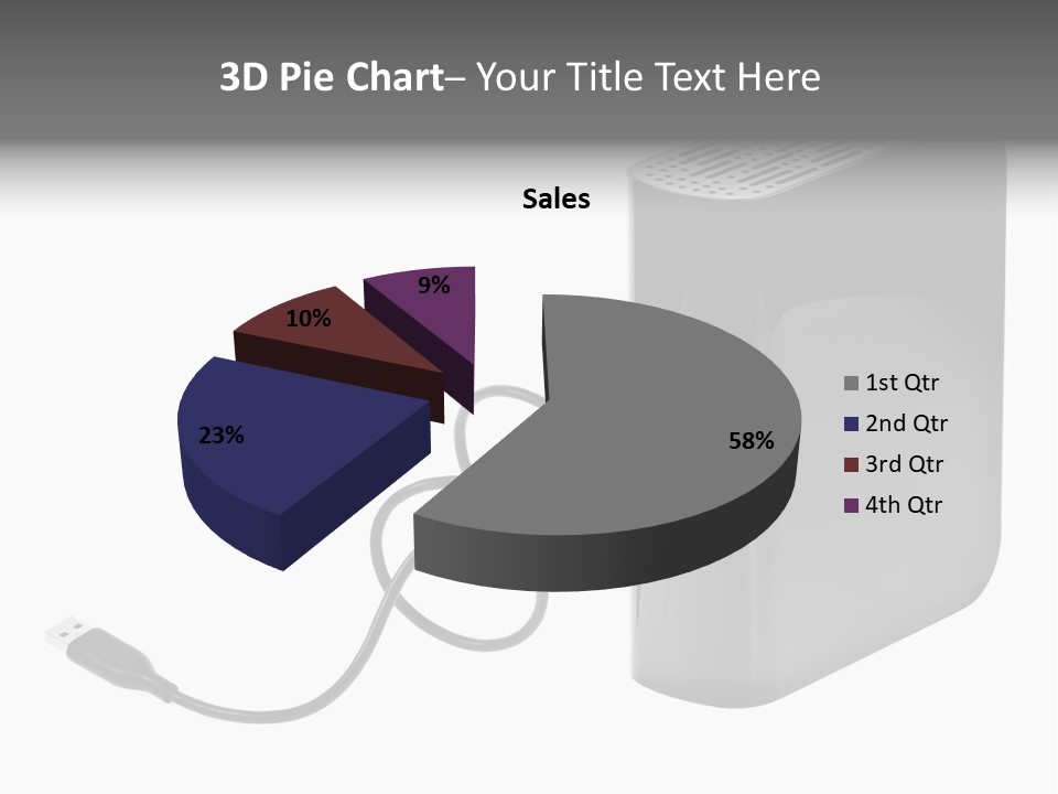 Megabytes Save Data PowerPoint Template