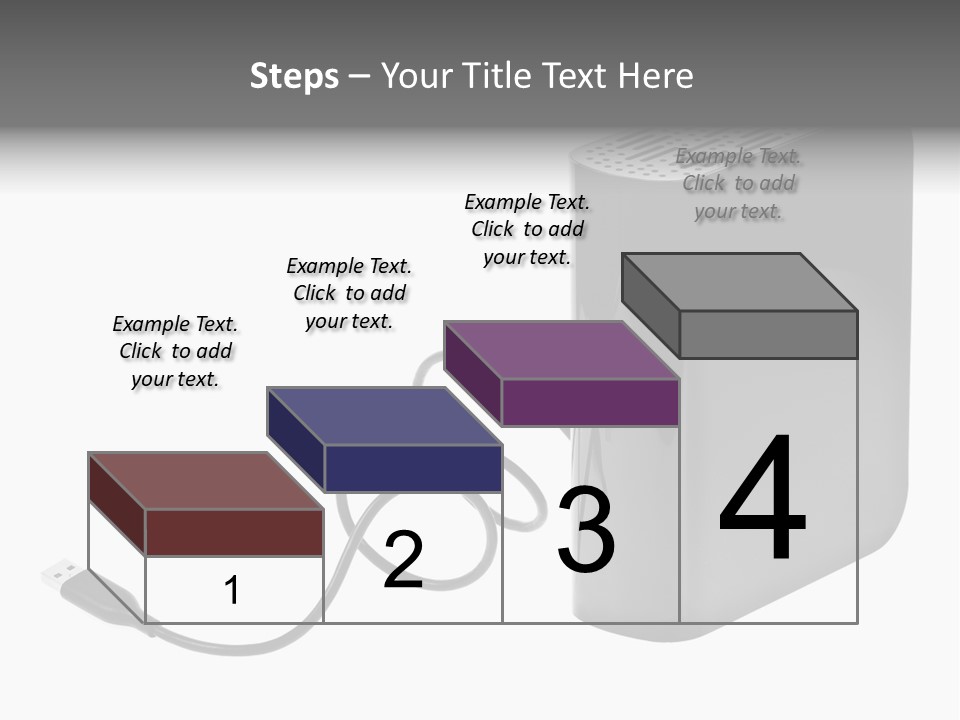 Megabytes Save Data PowerPoint Template