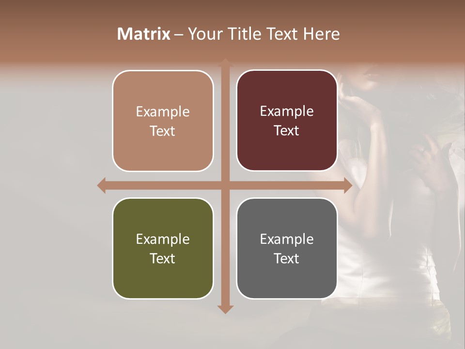 Mountains Female Floral PowerPoint Template