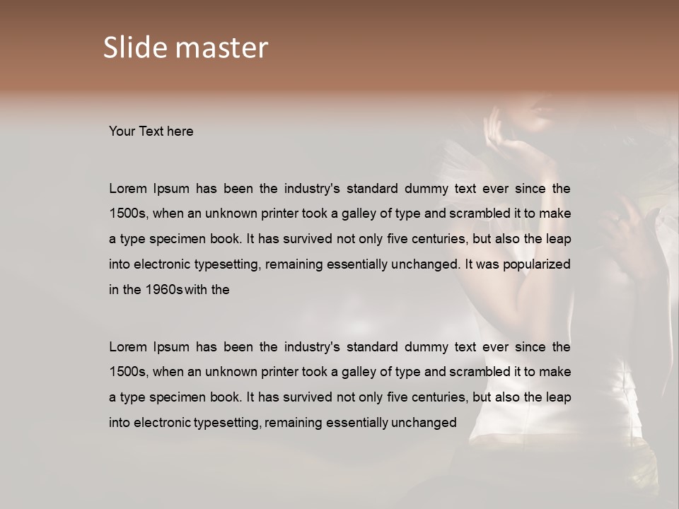 Mountains Female Floral PowerPoint Template