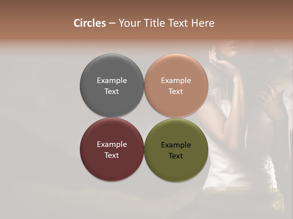 Mountains Female Floral PowerPoint Template