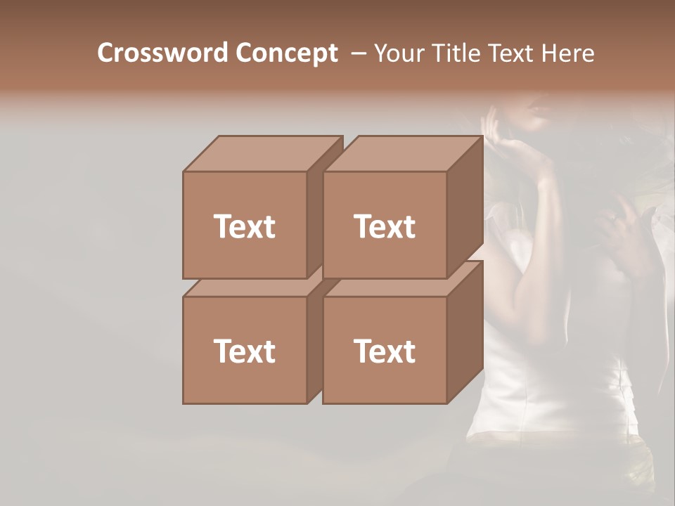 Mountains Female Floral PowerPoint Template