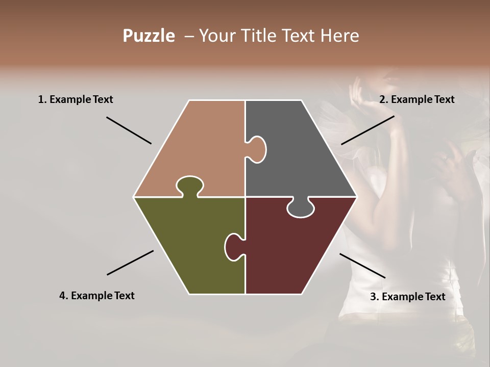 Mountains Female Floral PowerPoint Template