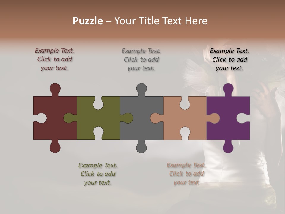 Mountains Female Floral PowerPoint Template