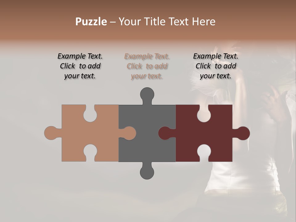 Mountains Female Floral PowerPoint Template