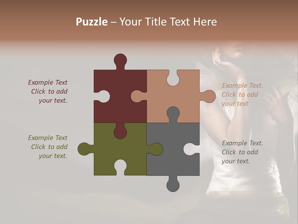 Mountains Female Floral PowerPoint Template