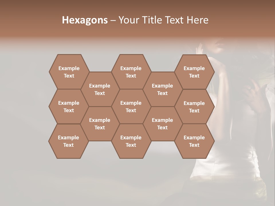 Mountains Female Floral PowerPoint Template