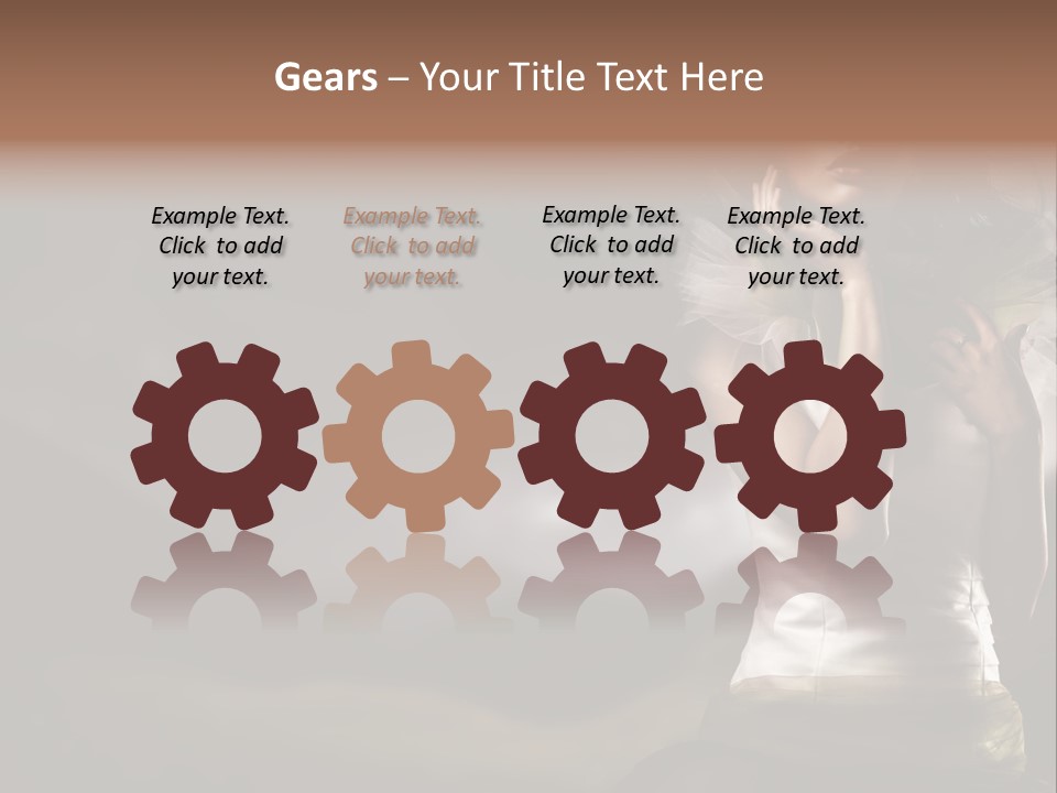 Mountains Female Floral PowerPoint Template