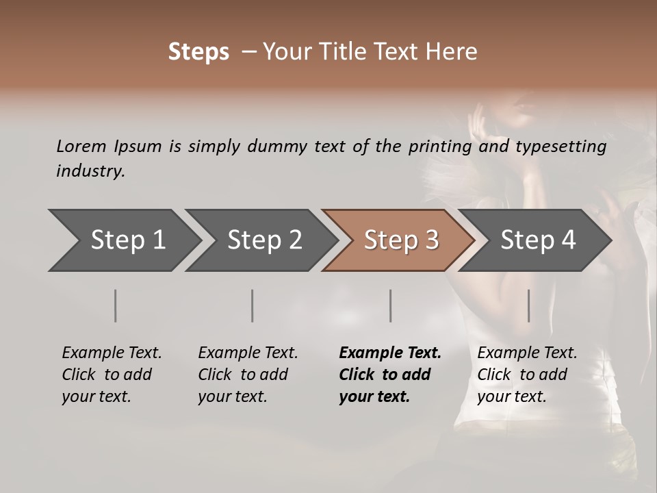 Mountains Female Floral PowerPoint Template