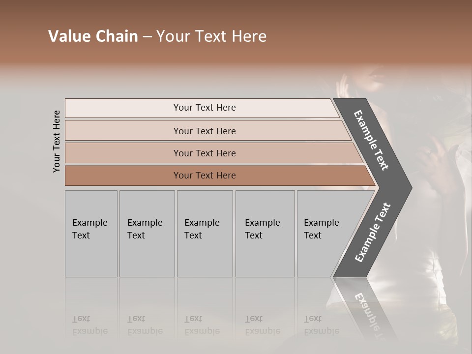 Mountains Female Floral PowerPoint Template
