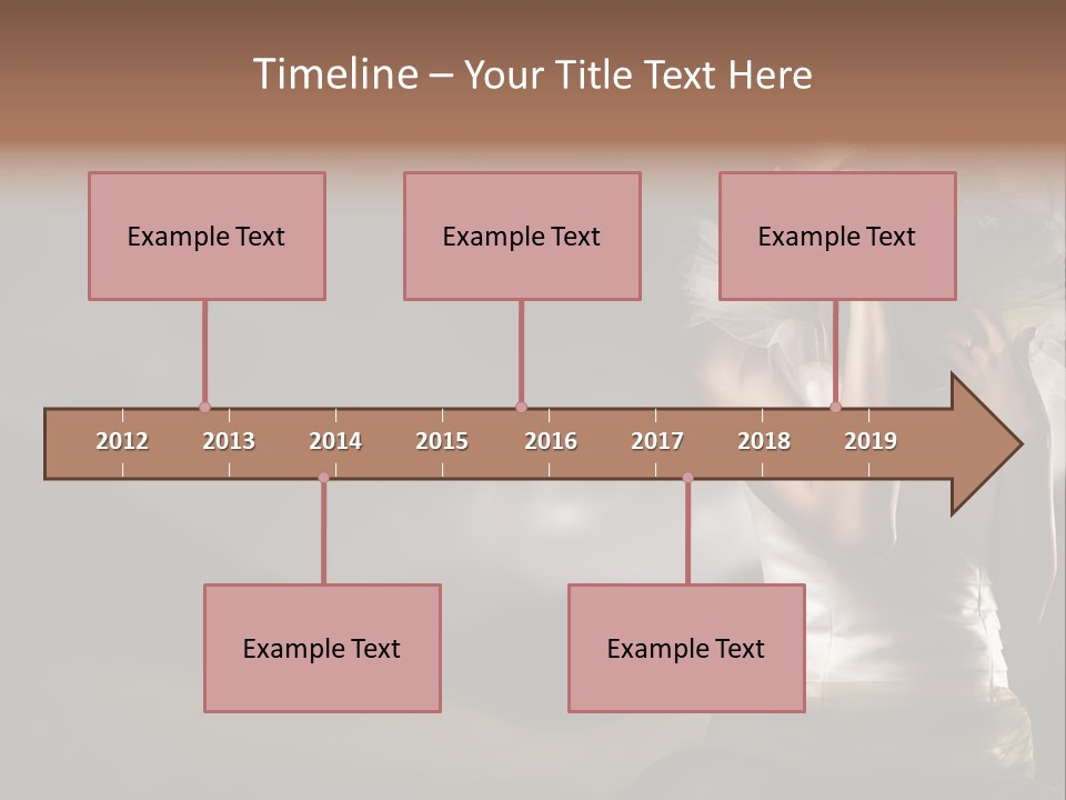 Mountains Female Floral PowerPoint Template