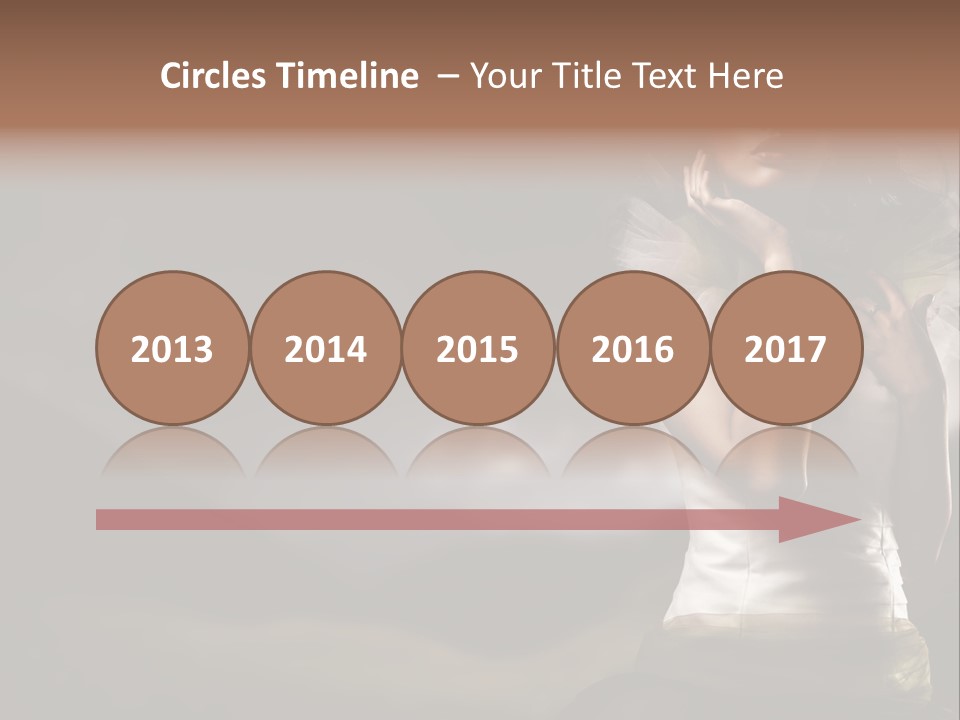 Mountains Female Floral PowerPoint Template