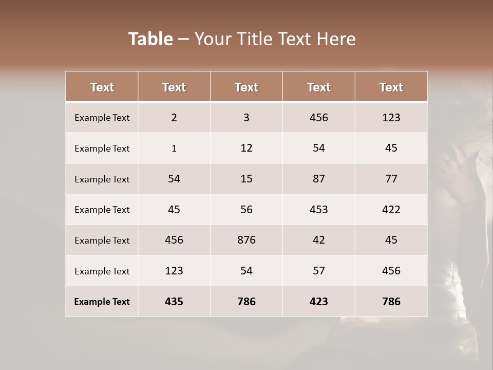 Mountains Female Floral PowerPoint Template