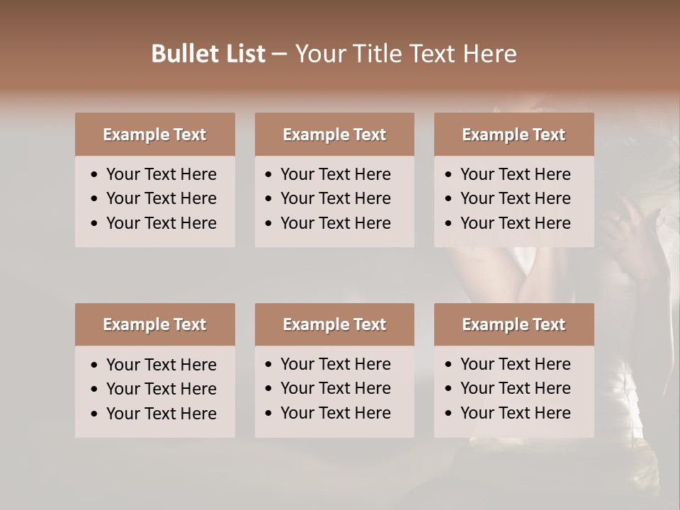 Mountains Female Floral PowerPoint Template